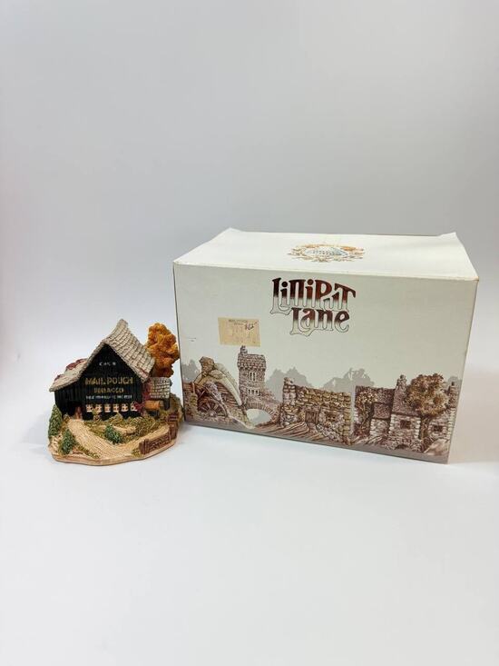 Lilliput Lane Other - Lilliput Lane Mail Pouch Barn 1989 American Landmarks w/ Box Cottage Figurine